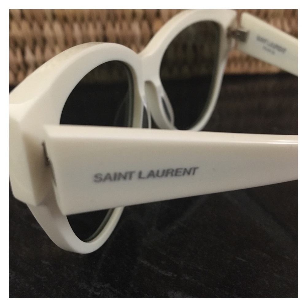 Yves Saint Laurent Sunglasses—White Frames w/Case - Picture 8 of 15